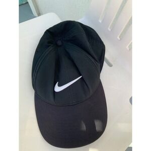 Nike Adjustable Hat Baseball Cap Swoosh‎ Logo Black Adult